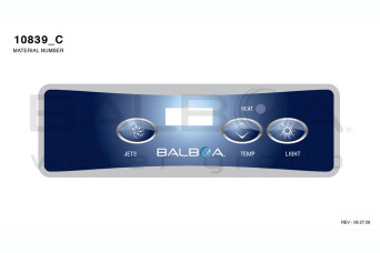 category Balboa | Top Side Panel VL401 Jets, Jets, Temp, Light 151079-30